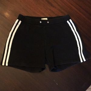 Black shorts white stripes CW sport